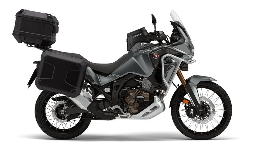 Immagine laterale di una moto Honda C4 grigia di Rinomotor's. -