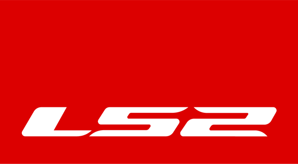 Immagine del logo LS2 in bianco su sfondo rosso.